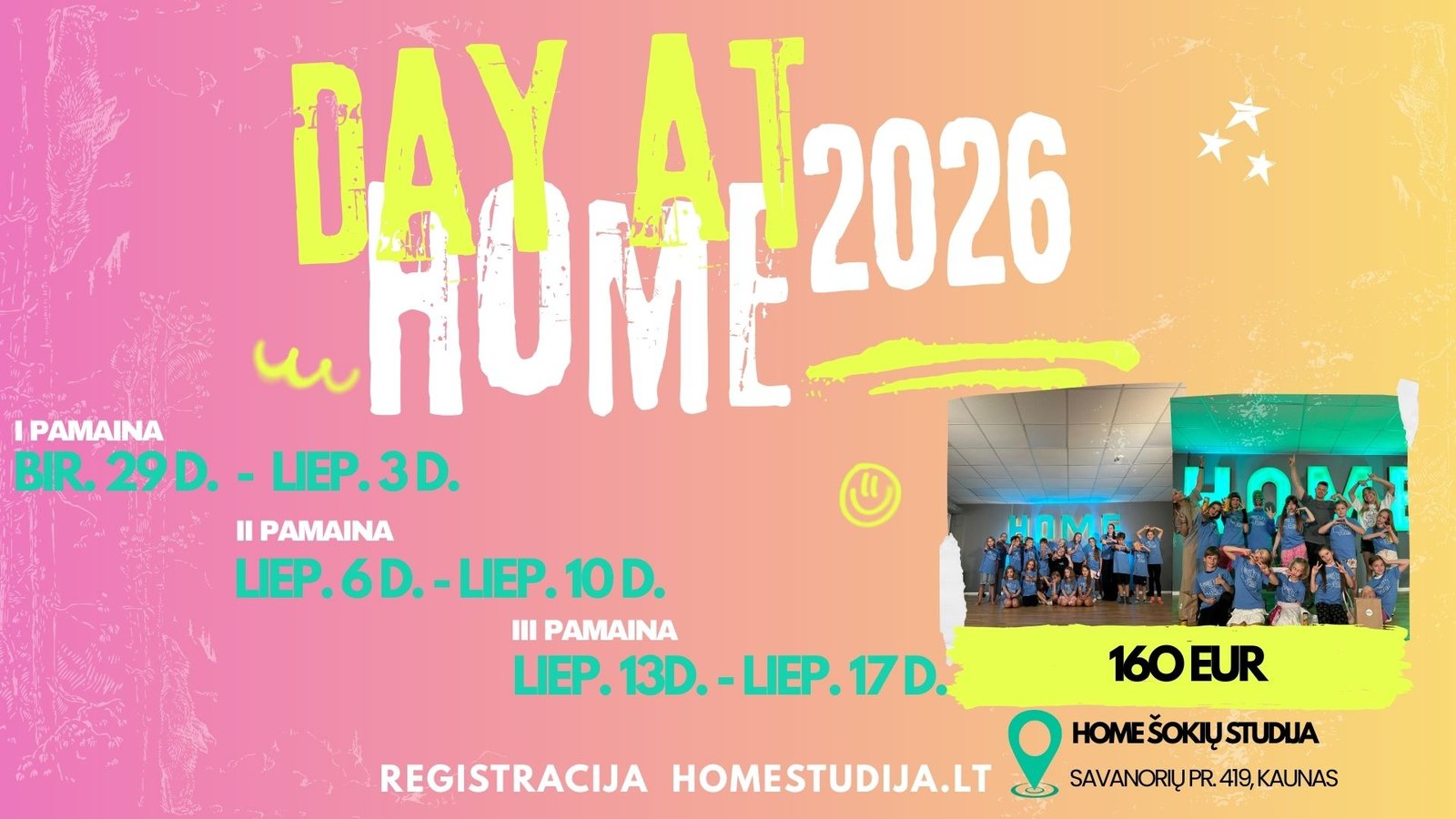 DAY AT HOME 2026 | Dienos stovykla Kaune