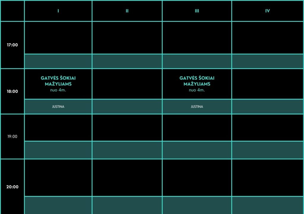HOME DANCE STUDIO SCHEDULE 2026/2027 | MINI